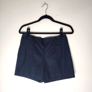 Vince Camuto Black Shorts w/ Black Buttons Detail Size 2